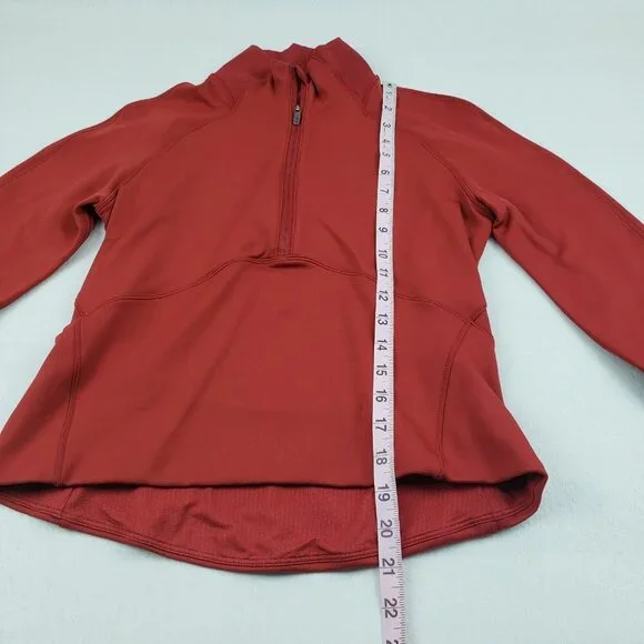 Lululemon Always Alert 1/2 Zip Jacket Womens 6 Magma Orange Red Running Athletic - Picture 15 of 16